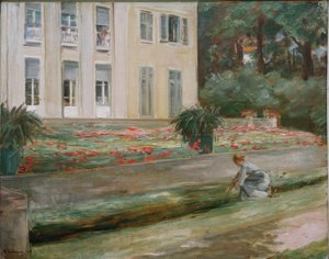 Die Blumenterrasse im Wannseegarten nach Nordwesten