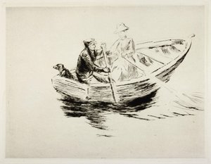 Im Kahn von Max Liebermann