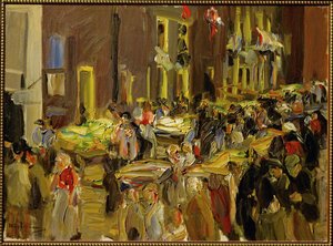 Jodenbreestraat in Amsterdam von Max Liebermann