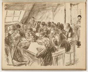 Kindervolksküche (Illustration aus: Kunst und Künstler XIII,6) von Max Liebermann