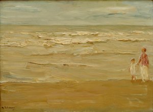 Meerbild – Strand und See von Max Liebermann