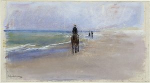 Reiter am Strand von Max Liebermann