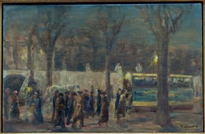 Straßenszene am Brandenburger Tor von Max Liebermann