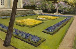 Terrasse im Garten am Wannsee nach Nordwesten, 1916