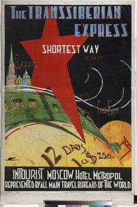 Transsibirischer Express (Plakat der Intourist-Gesellschaft)