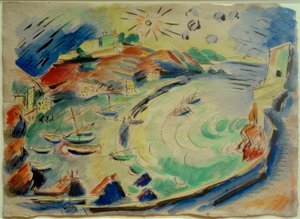 Bucht von Monterosso al Mar von Max Pechstein