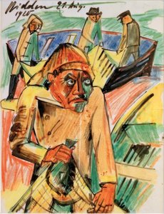 Der Flunderfischer von Max Pechstein