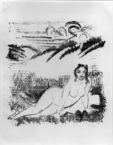 Liegender Akt von Max Pechstein