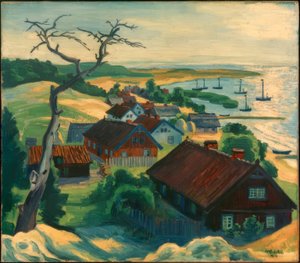 Morgen bei Purwin, Kurische Nehrung von Max Pechstein