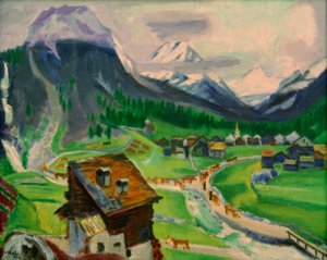 Saas Almagell von Max Pechstein