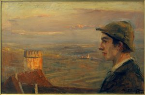 Buwi Griesinger mit Ausblick über Neukastel