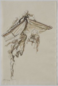 Exlibris mit Buch von Max Slevogt