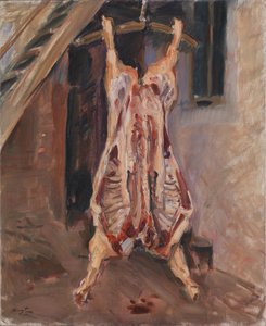 Geschlachtetes Schwein von Max Slevogt