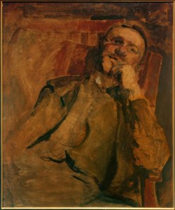 Selbstbildnis auf dem Stuhl von Max Slevogt