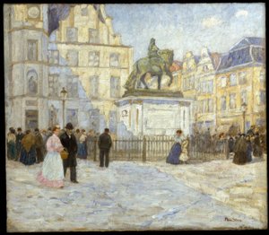 Marktplatz und Jan Wellem