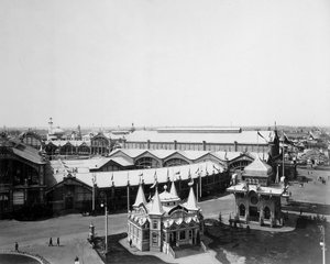 Gesamtansicht, die All-Russland-Ausstellung, Nischni Nowgorod, Russland, 1896
