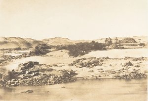 Eingang des ersten Katarakts bei Assuan, 1849-50 von Maxime Du Camp