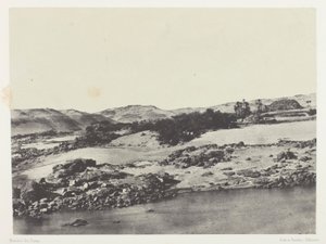 Eingang zum Ersten Katarakt, Oberägypten von Maxime Du Camp
