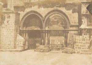 Fassade der Kirche des Heiligen Grabes in Jerusalem Nr. 1