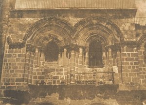 Fassade der Kirche des Heiligen Grabes, in Jerusalem Nr. 2 obere Partie, August 1850
