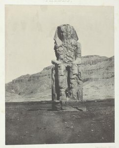 Gournah, Monolithkoloss von Amenophis III., Theben, 1849-51, gedruckt 1852