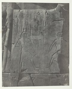 Gournah, Skulpturen des Throns der Kolosse, Theben, 1849-51, gedruckt 1852 von Maxime Du Camp