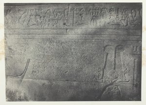 Großer Tempel der Isis in Philoe, demotische Inschrift, Nubien, 1849-51, gedruckt 1852 von Maxime Du Camp
