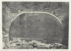 Großer Tempel der Isis in Philä, Proscynéma (Anbetungsakt); Nubien, Platte 75 aus dem Album "Ägypten, Nubien, Palästina und Syrien" (1852) von Maxime Du Camp