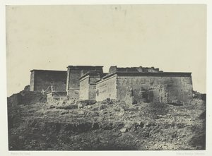 Großer Tempel der Isis in Philae, Gesamtansicht von Norden, Nubien, 1849-51, gedruckt 1852