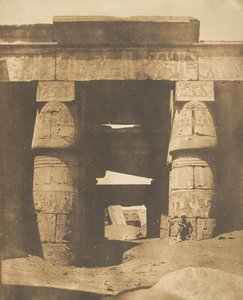 Innenraum des Tempels von Khons, in Karnak, Theben, 1849-50
