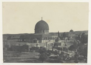 Jerusalem, Omar-Moschee; Palästina von Maxime Du Camp