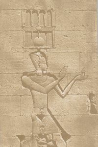 Kalabscheh, Skulptur der hinteren Fassade des Tempels, 1849-51