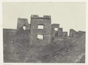 Médinet-Habou, Östliche Fassade des Gynäkeions von Ramses-Miamun; Theben