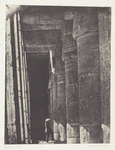 Médinet-Habou, Galerie des Palastes von Ramses-Méiamoun; Theben von Maxime Du Camp