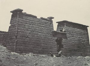 Nubien. Hemi-Speos von Sebour. Pylonen, 1850