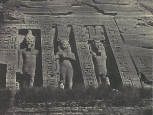 Nubien. Ibsamboul. Nördlicher Teil des Hathor-Tempels von Maxime Du Camp
