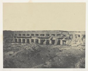 Palais de Karnak, Private Apartments des Palastes, Promenoir de Tôthmès III; Theben von Maxime Du Camp