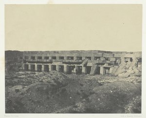 Palast von Karnak, Privatwohnungen des Palastes, Promenadenweg von Thutmosis III, Theben, 1849
