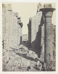 Palais de Karnak, Hof der Bubastiten und Haupteingang der Hypostylhalle; Theben von Maxime Du Camp