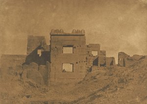 Pavillon oder Gynäkeion von Ramses-Meiamoun, in Medinet-Habou, 1849-50 von Maxime Du Camp