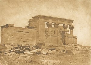 Pronaos des Tempels von Deboude Parembole, 10. April 1850 von Maxime Du Camp