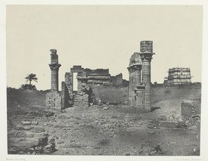 Tempel von Hermontis, Oberägypten von Maxime Du Camp