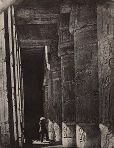 Theben, Medinet Habu, Galerien des Palastes von Maxime Du Camp
