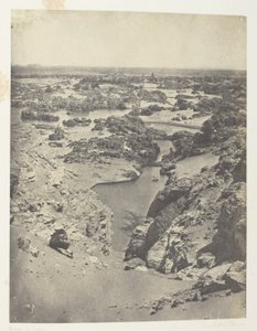 Vue Cavalière De La Seconde Cataracte; Nubien, Tafel 111 aus dem Album "Egypte, Nubie, Palestine et Syrie" (1852) von Maxime Du Camp
