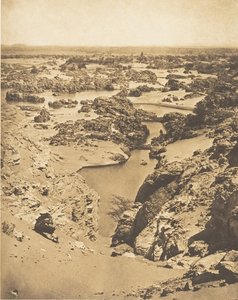 Vue cavalière de la seconde cataracte, prise du haut de Djebel-Aboucir, 24. März 1850 von Maxime Du Camp