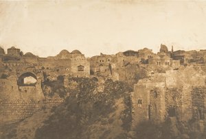 Ansicht des Teichs Probatica und eines Viertels von Jerusalem, August 1850