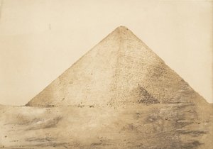 Ansicht der großen Pyramide von Cheops vom S.E.-Winkel, Dezember 1849 von Maxime Du Camp