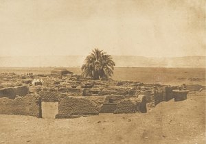Ansicht des Dorfes Herment, 1849-50 von Maxime Du Camp