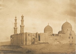 Gesamtansicht der Moschee und des Grabes von Sultan Bezkouk, El-Melek..., Dezember 1849-Januar 1850