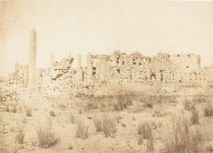 Gesamtansicht der Ruinen des Palastes von Karnak, vom Norden aus gesehen, 1849-50